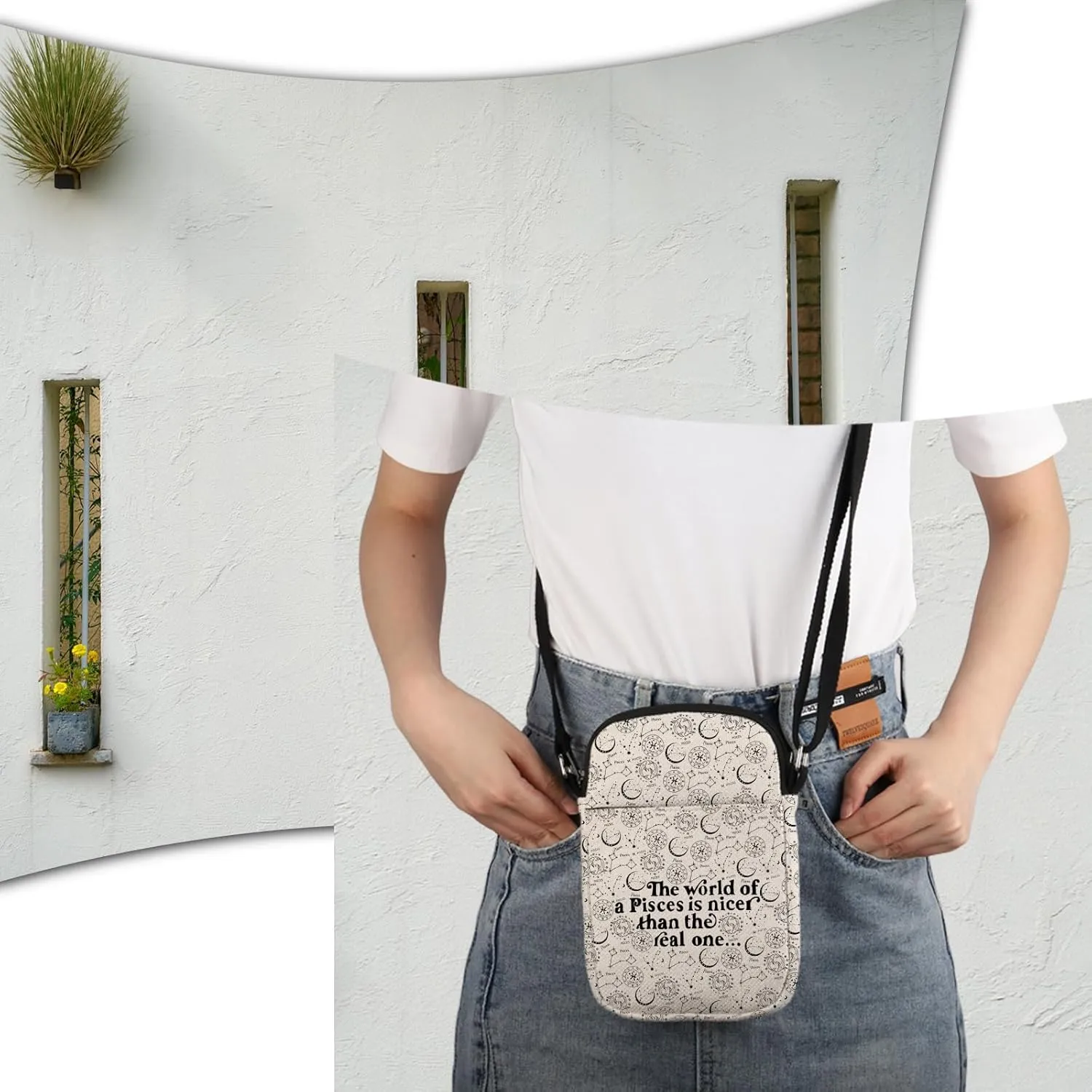 Zodiac Signs Crossbody Bag Horoscope Gift 12 Constellation Birthday Gift Astrologist Bag