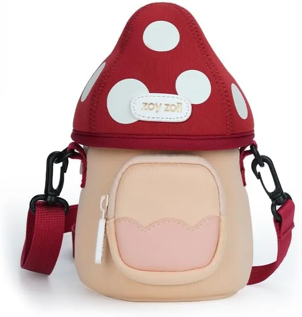Zoy zoii Toddlers Crossbody Purse Mini Novelty Purse Gift for Little Girls (Mushroom)